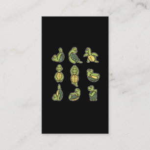 Carte De Visite Cute Yoga Turtle Amoureux des animaux de mer