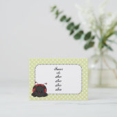 Carte De Visite Cutie Ladybug (Debout devant)
