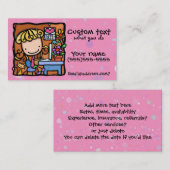 Carte De Visite Cutie PNK de comptable d'auteur de concepteur de (Devant / Derrière)