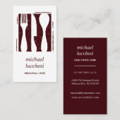 Carte De Visite Cutlerie bourguignonne | Restaurant de boulangerie (Devant / Derrière)