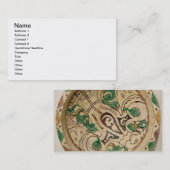 Carte De Visite Cuvette (poterie de terre) (Devant / Derrière)