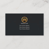 Carte De Visite Cyan Grunge Taxi (Dos)