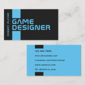 Carte De Visite Cyber futuriste minimal (Devant / Derrière)