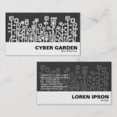Carte De Visite Cyber Jardin 08 (Devant / Derrière)