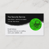 Carte De Visite Cybersécurité des services de sécurité (Devant)