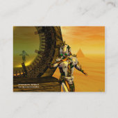 Carte De Visite CYBORG TITAN EN DÉSERT D'HYPERION / Réflexions (Dos)