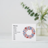 Carte De Visite Cycle des fleurs (Debout devant)