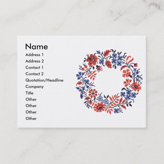 Carte De Visite Cycle des fleurs (Devant)