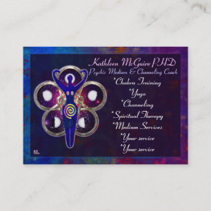 Carte De Visite Cycles 3D Goddess Worship MEDIUM PSYCHIC LIGHTWORK