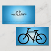 Carte De Visite cycles bleus d'or (Devant / Derrière)
