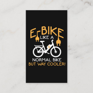 Carte De Visite Cyclisme sur voie E-Bike Glacière Bike Funny Elec