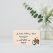 Carte De Visite Cyclisme Vélo Classes Cyclisme Professionnel Perso (Debout devant)