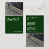 Carte De Visite Cyclisme - Vert foncé (Devant / Derrière)