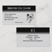 Carte de visite cycliste (Devant / Derrière)