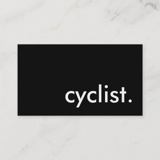 Carte De Visite cycliste. (Devant)