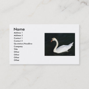 Carte de visite cygne