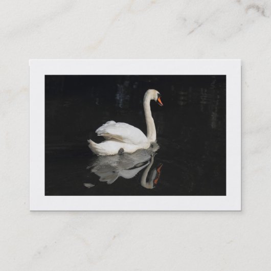 Carte De Visite Cygne (Bordé) (Devant)