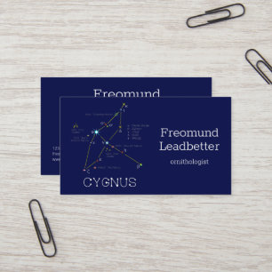 Carte De Visite Cygnus de constellation de l'hémisphère nord