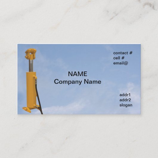 Carte De Visite cylindre hydralic (Devant)