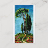 CARTE DE VISITE CYPRÈS ET PINS MÉDITERRANIEN EN TOSCANE (Dos)