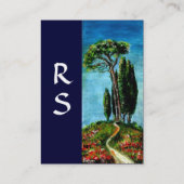 CARTE DE VISITE CYPRÈS ET PINS MÉDITERRANIEN EN TOSCANE (Dos)