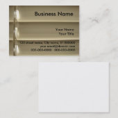 Carte de visite d'abat-jour vénitiens (Devant / Derrière)