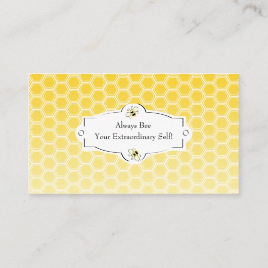 Carte de visite d'abeille doux (Dos)