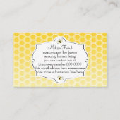 Carte de visite d'abeille doux (Devant)