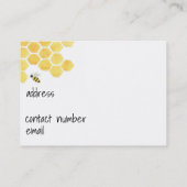 Carte de visite d'abeilles ! (Dos)