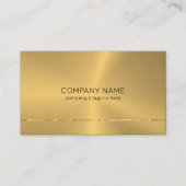 Carte de visite d'accent brillant or métallique ra (Devant)