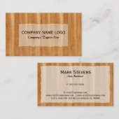 Carte de visite d'accents d'or Brown (Devant / Derrière)
