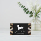 Carte De Visite Dachshund 2 | Chien Groomer (Debout devant)