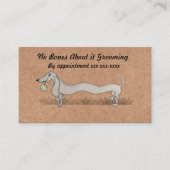 Carte de visite Dachshund Grooming (Devant)