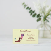 Carte De Visite Dachshund Kennel (Debout devant)
