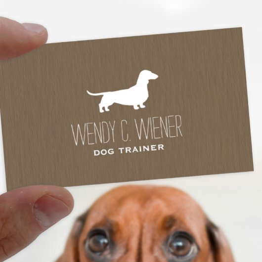 Carte De Visite Dachshund Silhouette | Chien de l'animal | Weenie