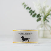 Carte De Visite Dachshund | Soins aux chiens (prime) (Debout devant)