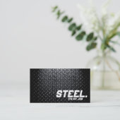 Carte de visite d'acier (Debout devant)