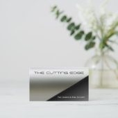 Carte de visite d'acier inoxydable de Faux (Debout devant)