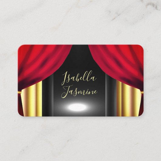 Carte de visite d'actrice acteur influenceur voyan (Devant)