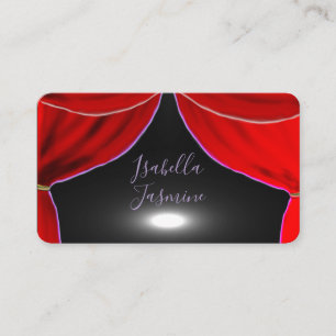 Carte de visite d'actrice acteur influenceur voyan