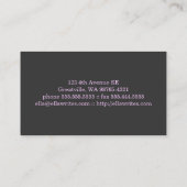 Carte De Visite Dactylographiez la machine d'écriture (Dos)