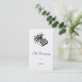 Carte De Visite Dactylographiez la machine d'écriture (Debout devant)