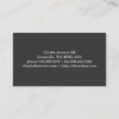 Carte De Visite Dactylographiez la machine d'écriture (Dos)