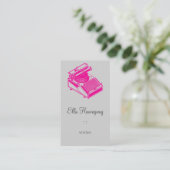 Carte De Visite Dactylographiez la machine d'écriture (Debout devant)