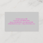 Carte De Visite Dactylographiez la machine d'écriture (Dos)