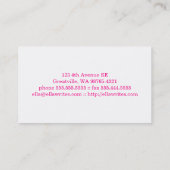 Carte De Visite Dactylographiez la machine d'écriture (Dos)