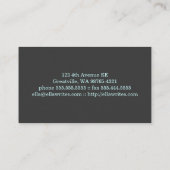 Carte De Visite Dactylographiez la machine d'écriture (Dos)