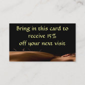 Carte de visite d'acuponcture (Dos)