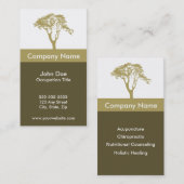 Carte de visite d'acupuncteur (Devant / Derrière)