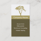 Carte de visite d'acupuncteur (Dos)